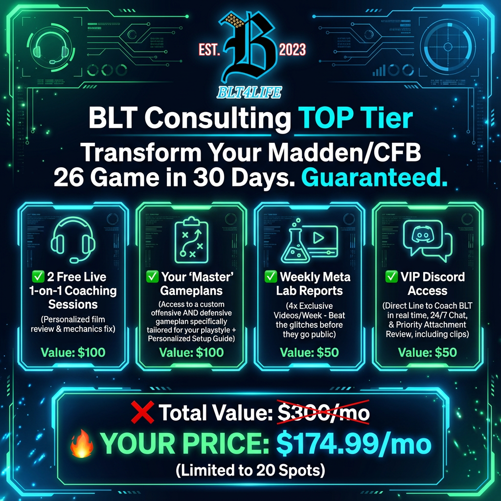 BLT's Top Tier Coaching Promotion